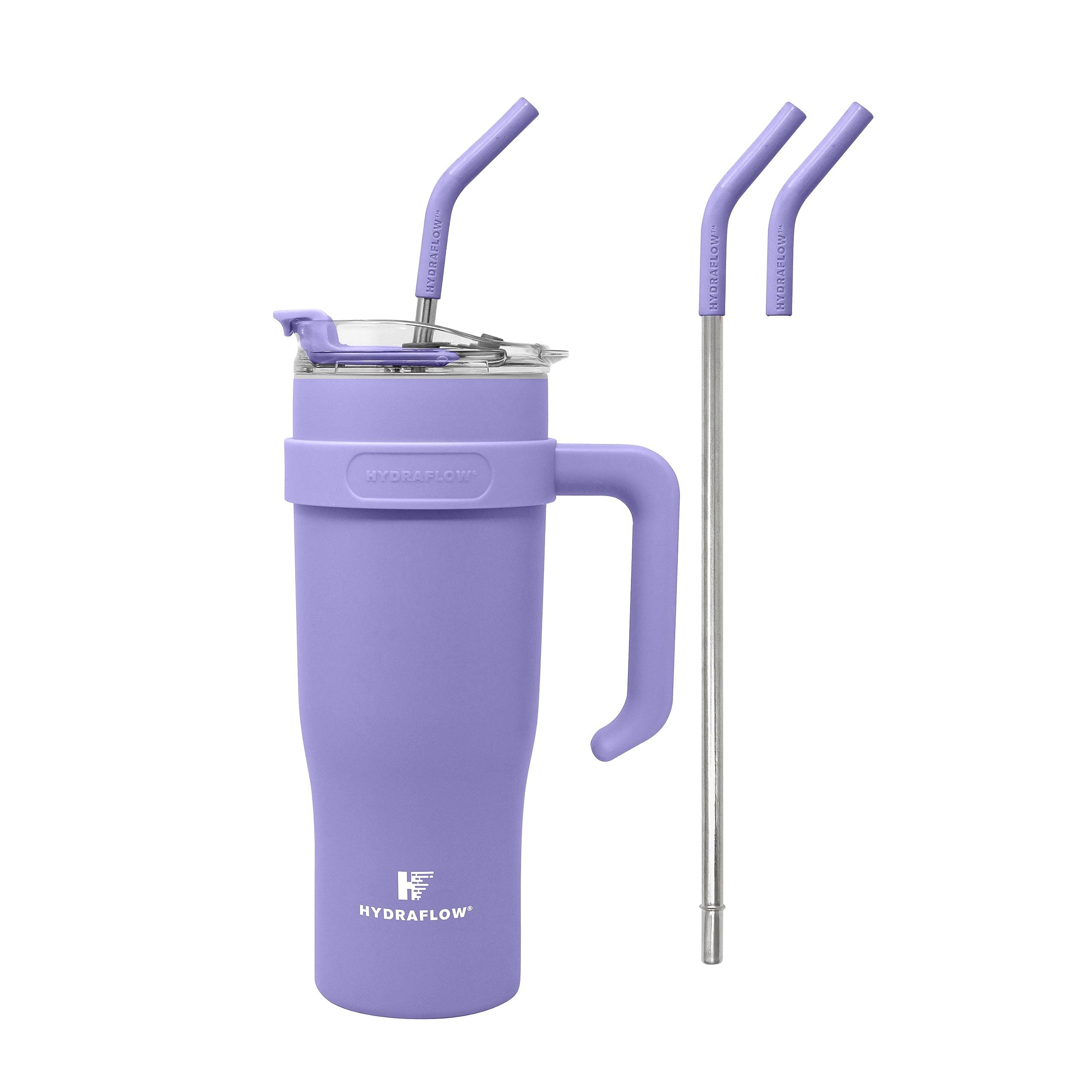 a6673b31bf4704a811c0b0a7d25934042f3f56228902109bf32978c6f6b67ebd.jpg Hydraflow Capri 40- oz Tumbler with Straw, Periwinkle | Camping World - Image 1