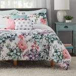 Mainstays Jade Floral 10-Piece Bed in A Bag Bedding Set w/Bonus Sheet Set + Pillows, King