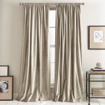 Dkny Modern Knotted Velvet 84" x 50" Window Panel Pair - Champagne