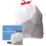 Amazon Basics Flextra Tall Kitchen Drawstring Trash Bags, 13 Gallon, 90 Count 90 Count (Pack of 1)