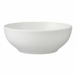 Mainstays Glazed Stoneware Round Dinner Bowl - White - 6.1 in