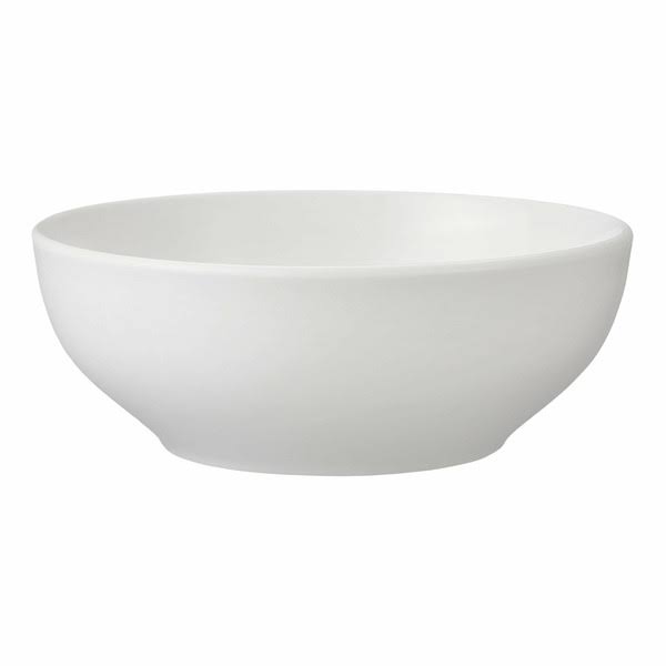 a6c61ffdafe1037b6bc043092256102d0a3eae8b7feb0f991a6f2caeaa9a3e38.jpg Mainstays Glazed Stoneware Round Dinner Bowl - White - 6.1 in - Image 1