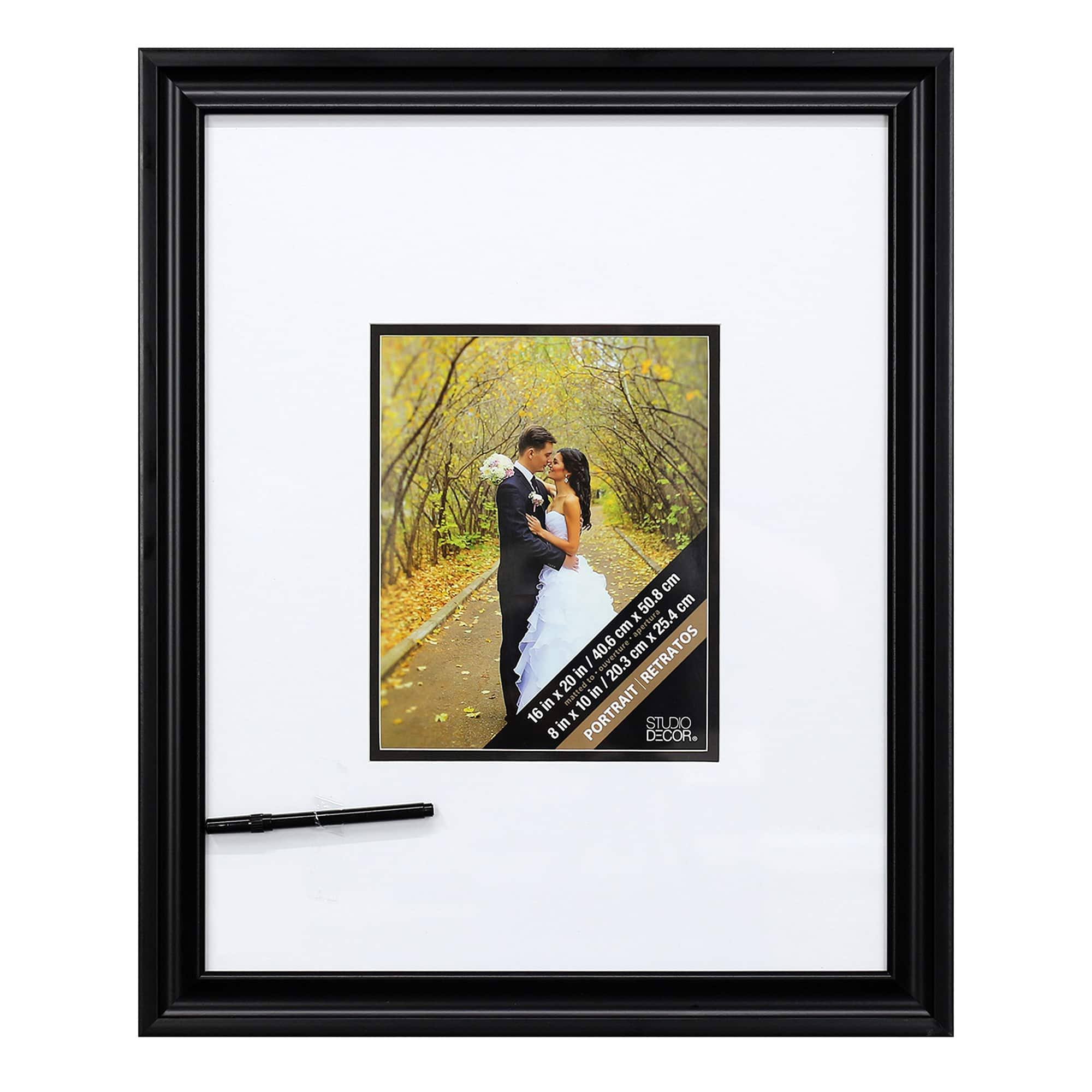 a6d7ce2beddf080e348a6309083972e87ab4bf5b4883da05af1f2cb826af10b0.jpg Studio Decor Signature Frame with Marker - 8" - Each - Image 1