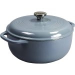 Lodge Enameled Cast Iron Dutch Oven, 3 qt, Storm Blue