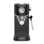 Casabrews CM5418 Compact 20-Bar Espresso Machine with Stainless Steel Milk Frother Black