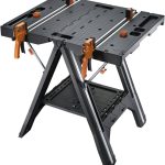 Worx WX051 Pegasus Multi-function Work Table and Sawhorse with Quick Clamps and Holding Pegs