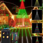 Avatar Controls 21ft Outdoor Christmas Decorations Star String Lights, Smart RGB LED Tree Lights Waterfall DIY Preset Scenes App Remote Contr