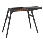 Universal Griddle Stand with Adjustable Leg and Side Shelf - Made to Fit 17" or 22" Propane Table Top Griddle - Perfect Take Along Grill Accessories for Outdoor Cooking and Camping (Black)
