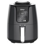 Ninja 4 Quart Air Fryer with Reheat & Dehydrate, Black/Silver, AF100WM