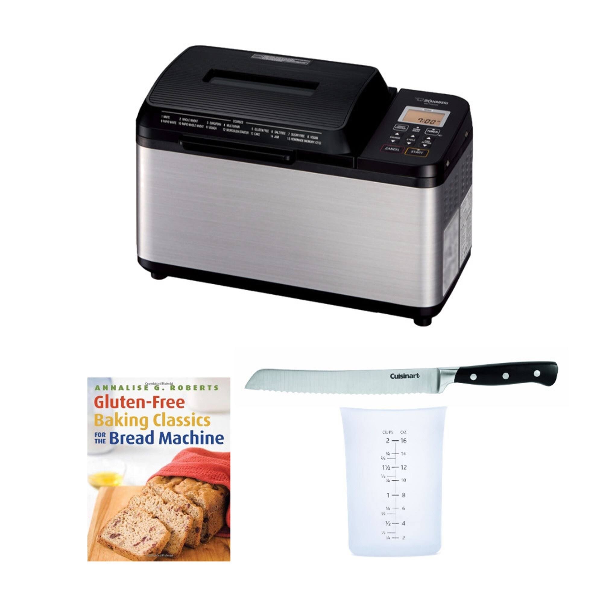a779aa4ef885f26e58d41412b5972db2e85490dded28834e2895d06bcbf352d6.jpg Zojirushi BB-PDC20BA Home Bakery Virtuoso Plus Breadmaker 2 lb. Loaf Bundle - Image 1