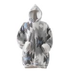 Coleman Gray Wearable Throw Blanket Hoodie