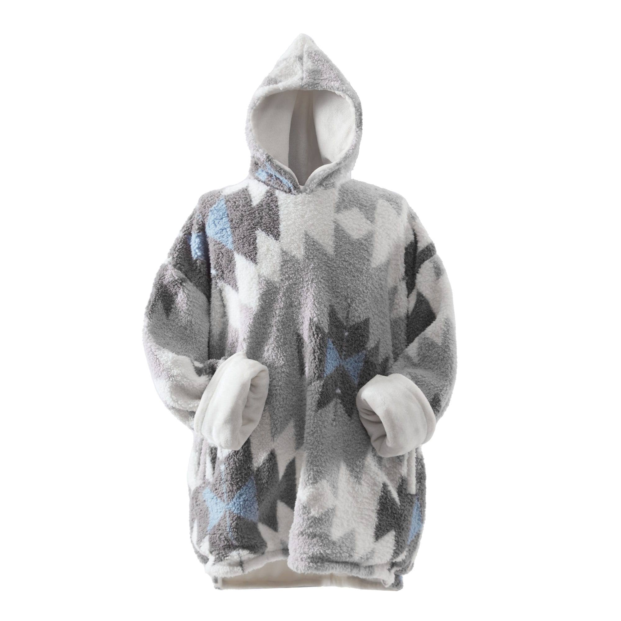a78c81116d473c1aab1ef4c9bba9b71e53b35ffcb8918d7321ff2db5dc89a6cf.jpg Coleman Gray Wearable Throw Blanket Hoodie - Image 1