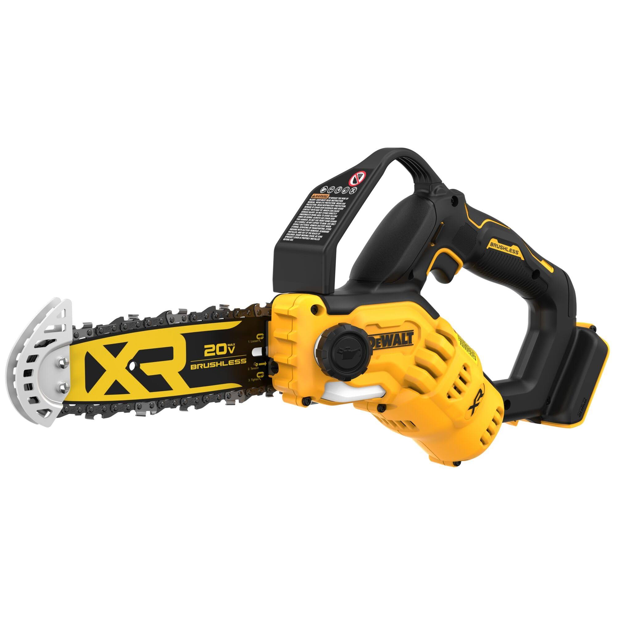 a79444f33a19b2e318697400dab938dd6e5e83f6b5a69b73d79b53f0576a205f.jpg DeWalt DCCS623B 20V Max 8in Brushless Cordless Pruning Chainsaw (Tool Only) - Image 1