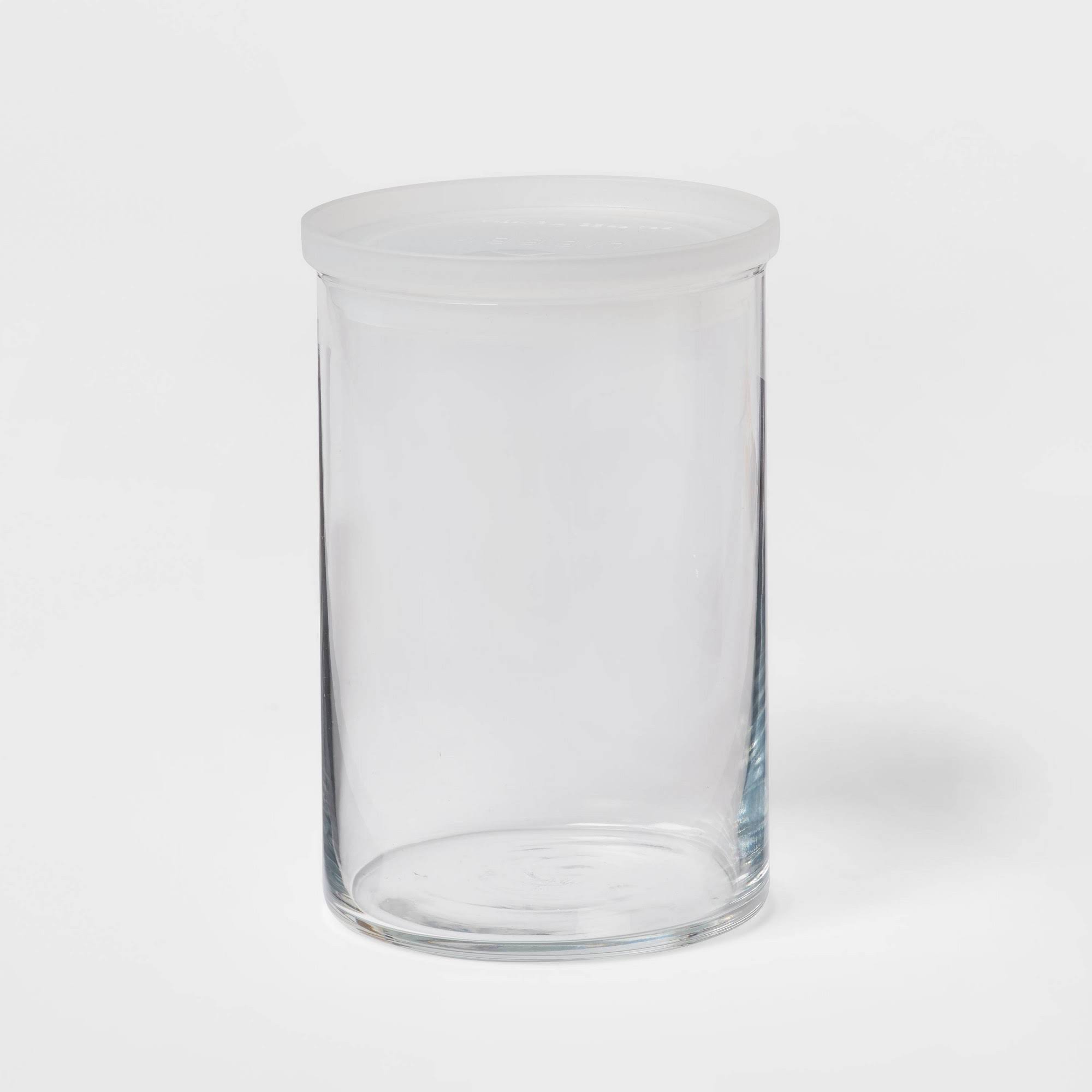 a7a349c7ec2073e8639ae886b58e951e2f1a66e1b32d651f7a6871e3abbd092b.jpg 31oz Glass Large Stackable Jar with Plastic Lid - Made by Design - Image 1