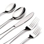 Acnusik Stainless Steel Flatware Service for 8, Utensils Cutlery Including Knife 40 Piece Silverware Set, Silver