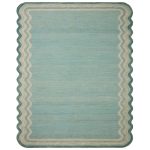 Justina Blakeney x Loloi Buena Onda BUE-01 Aqua Ocean Rug - 9 ft 3 in x 13 ft