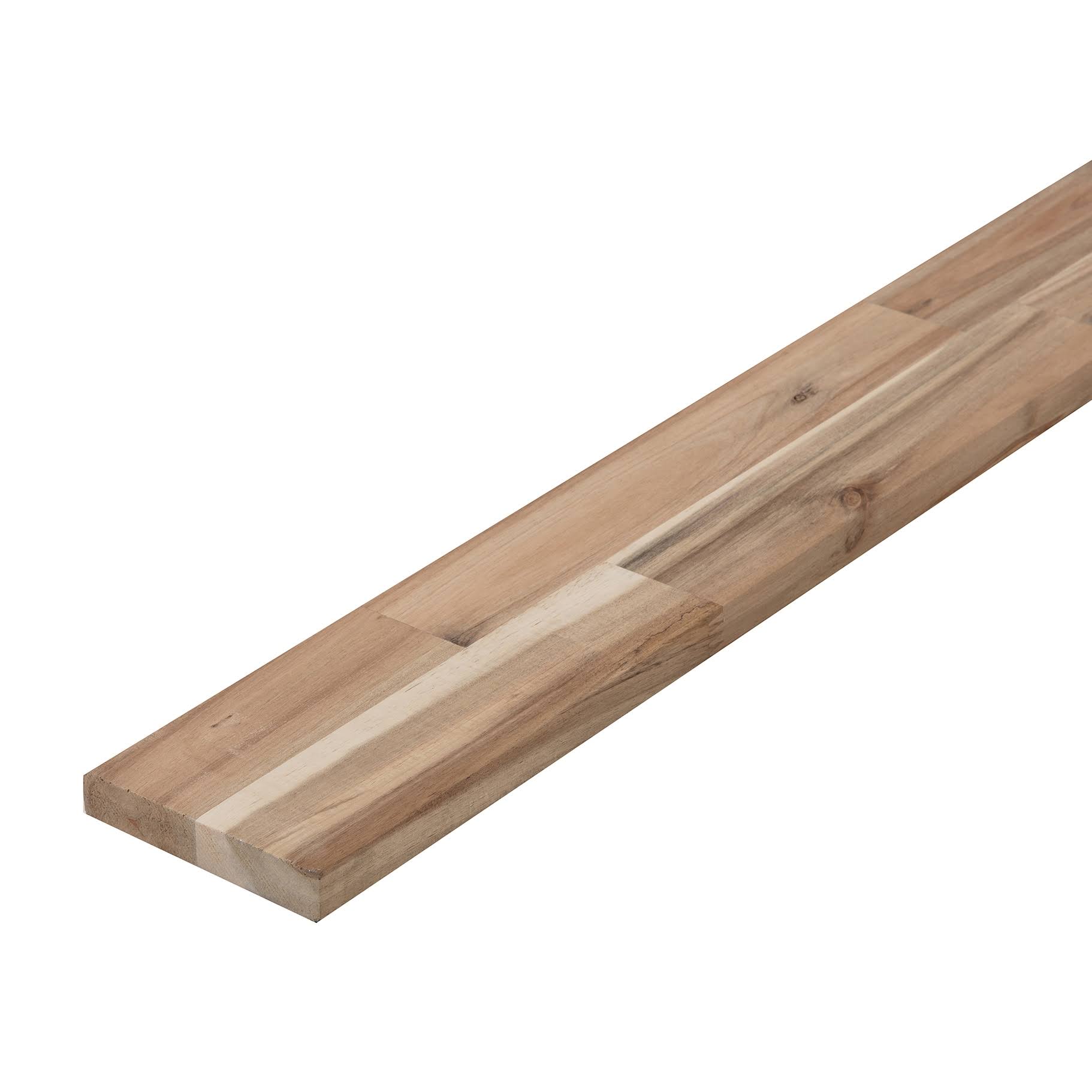 a7e1812f8b9f2cdc20b5a20e20ecc86d3104e006ef7a0e90aa39c4ac4b836f43.jpg Allen + Roth Acacia Countertops 4-in x 96-in Natural Backsplash Panels | ARF754FJACA-96 - Image 1