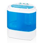 Super Deal Portable Compact Washing Machine, Mini Twin Tub Washing Machine w/Washer&Spinner, Gravity Drain Pump and Drain Hose