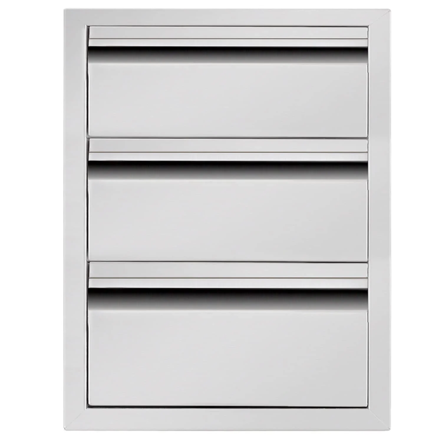a82f82870a9b35762c335bb17269488671d852303aeb62bc37e092b350518969.webp Atatod 14 W Outdoor Kitchen Drawer Stainless Steel BBQ Triple Drawer - Image 1
