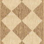 nuLOOM Sabina Diamond Trellis Beige 2 ft. x 8 ft. Indoor/Outdoor Runner Rug