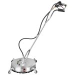VEVOR Pressure Washer Surface Cleaner 20'' Max 4000 PSI Pressure by 2 Nozzles for Cleaning Driveways Sidewalks Stainless Steel Frame w/Rotating Dual