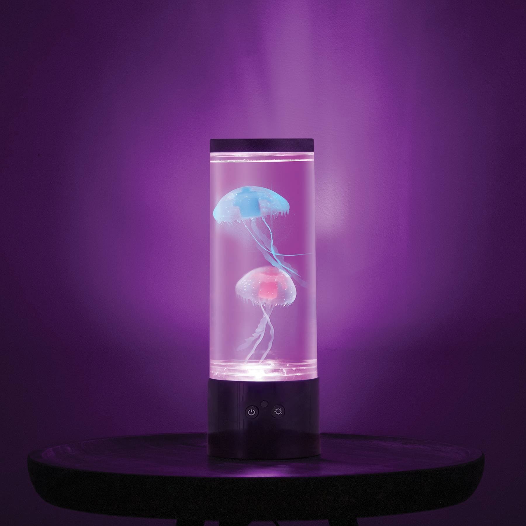 a89a5bb4a790659b567ab0b4a6d26e1c6827547824b9e7392a8b9028746c6d42.jpg 12" RGB Jellyfish Lamp with USB Black - West & Arrow - Image 1