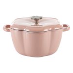 The Pioneer Woman Timeless Beauty Enamel on Cast Iron 3-Quart Dutch Oven, Pink
