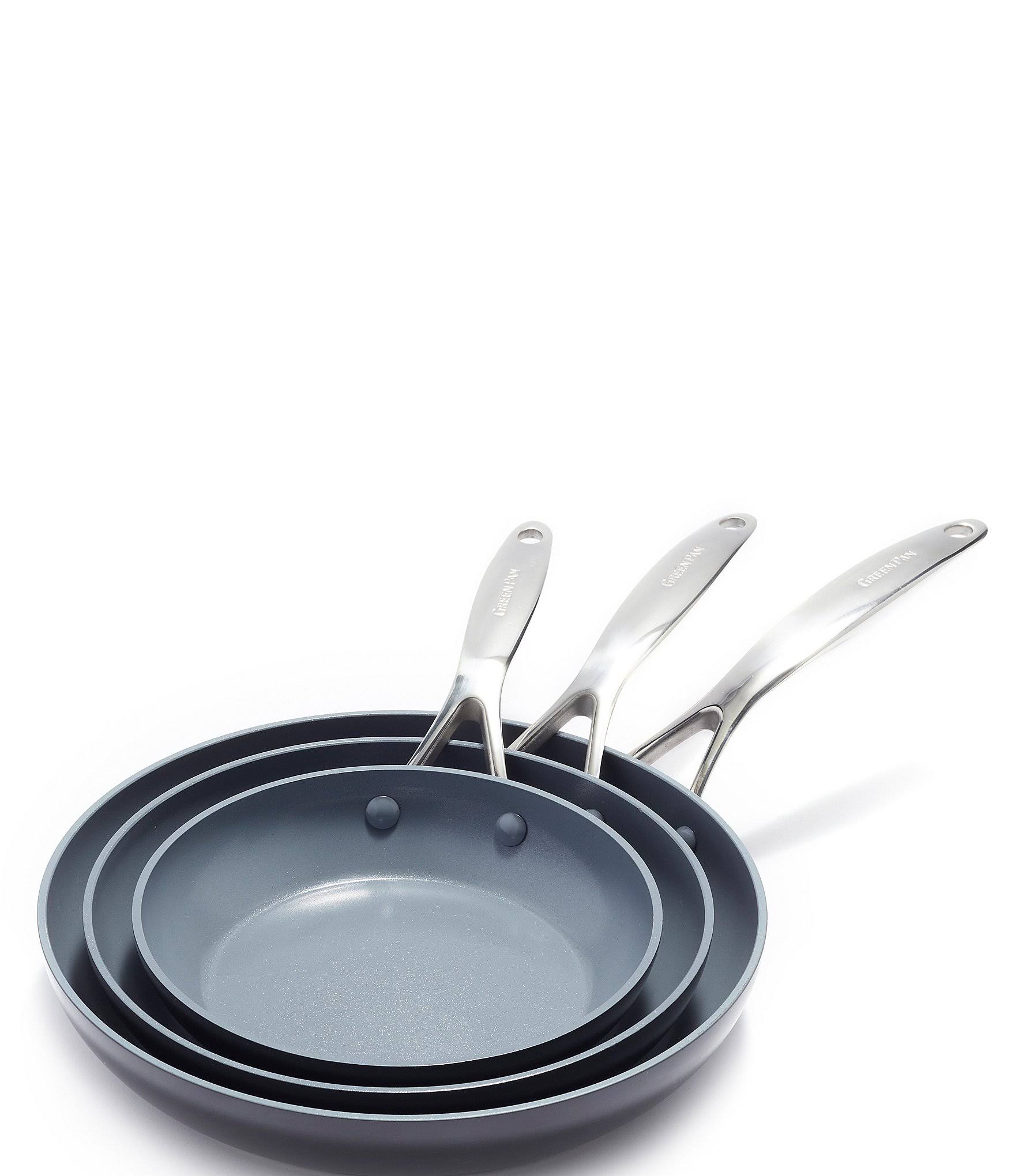 a8aa325ba1850cd19a65c95d7152ae0ccc80ec2194967daf7512085d4a895613.jpg GreenPan Valencia Pro Ceramic Nonstick Frypan Set - Image 1