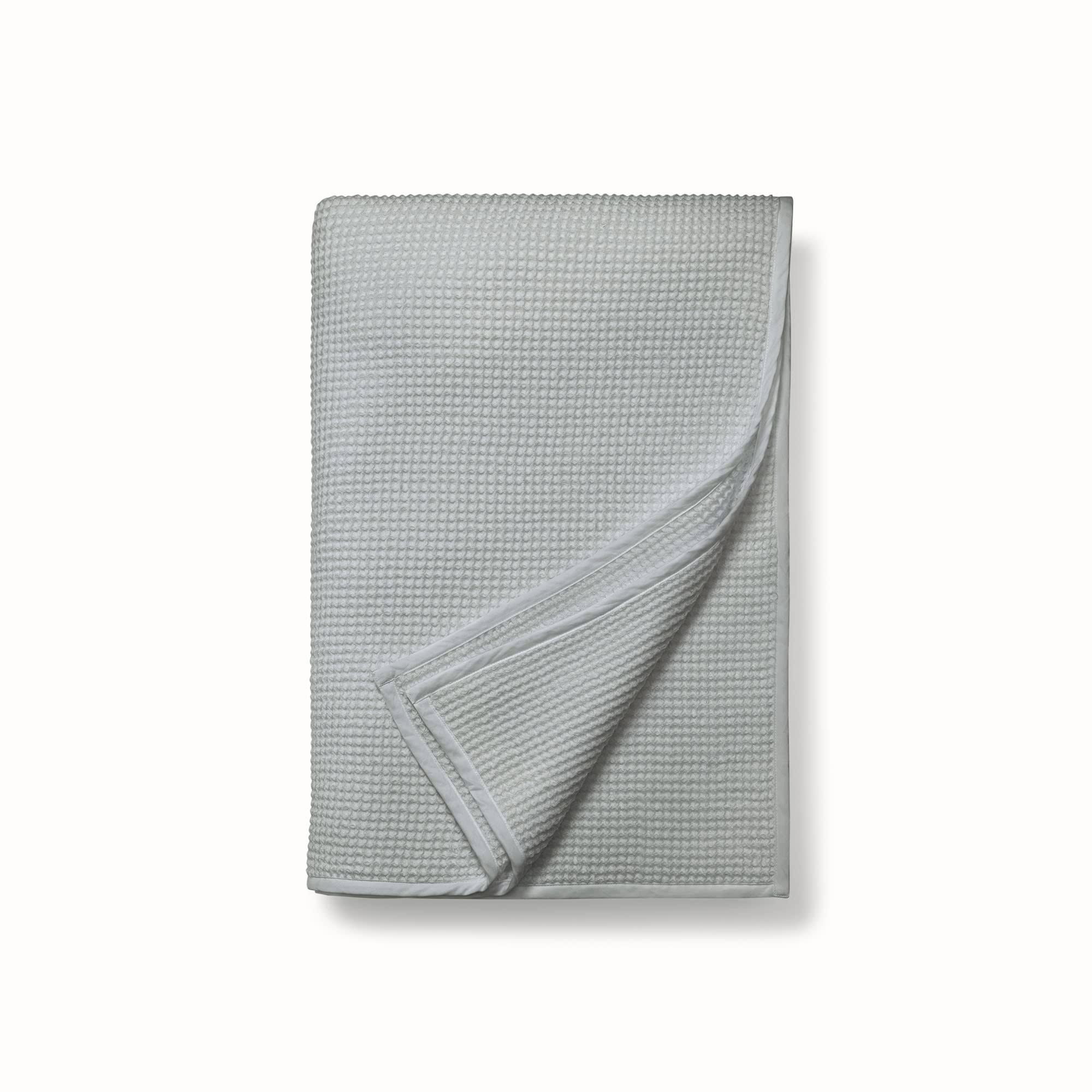 a8bf8b0e6ba973c3e39e34da63a29c2d35919c56a62686e8b2dd4e9918a3eb30.jpg Boll & Branch Organic Waffle Bed Blanket - Shore - Image 1