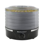 Elite Gourmet Food Dehydrator with Temperature Dial & 5 Trays, Black