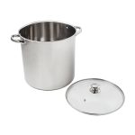 Mainstays Stainless Steel Stock Pot with Glass Lid - 16 qt