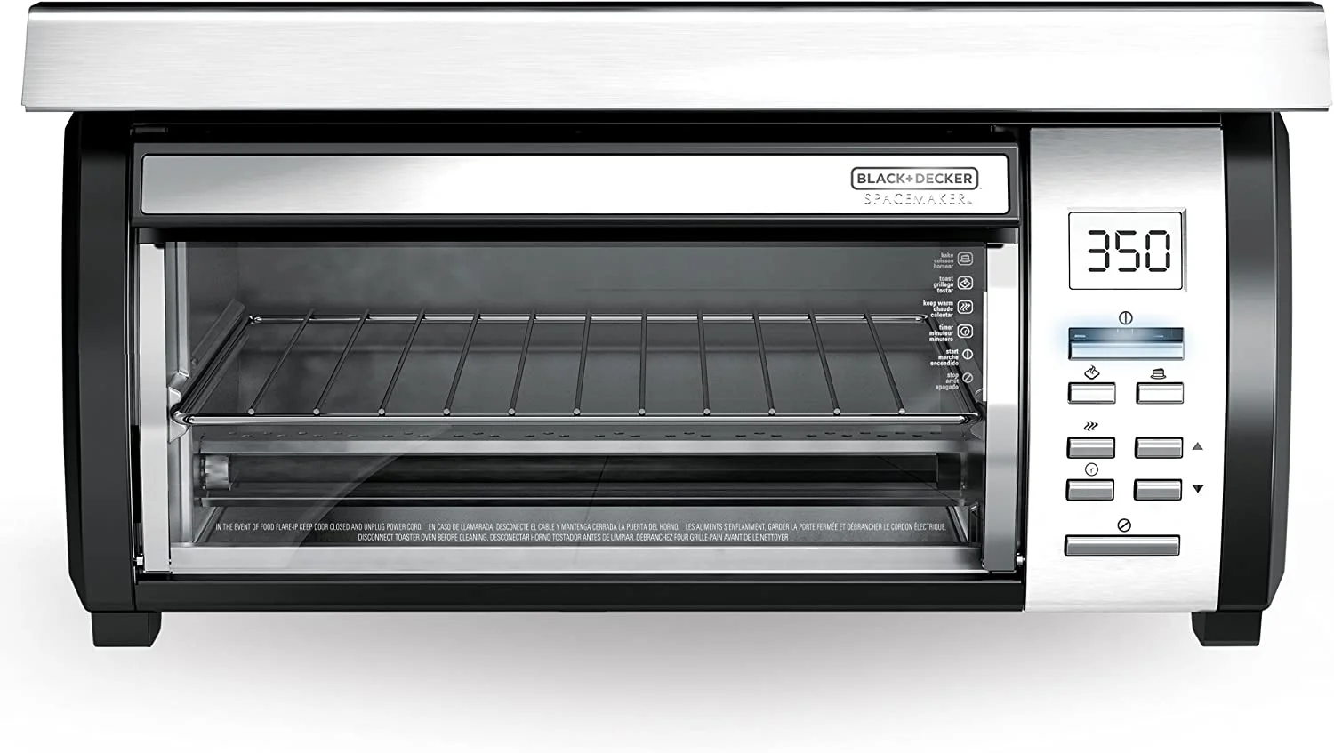 a8ffbad7e5c2c033d11ad8fb4d1d6d193f07bc7576100d0e155741114f698fe3.webp Spacemaker Under-Counter Toaster Oven. Black/Stainless Steel. TROS1000D - Image 1