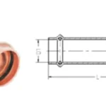 1" Press Extended Length Copper Coupling, No-Stop CP-1CEX