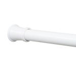 Zenna Home 26 to 76-Inch Adjustable Tension Shower Rod, White