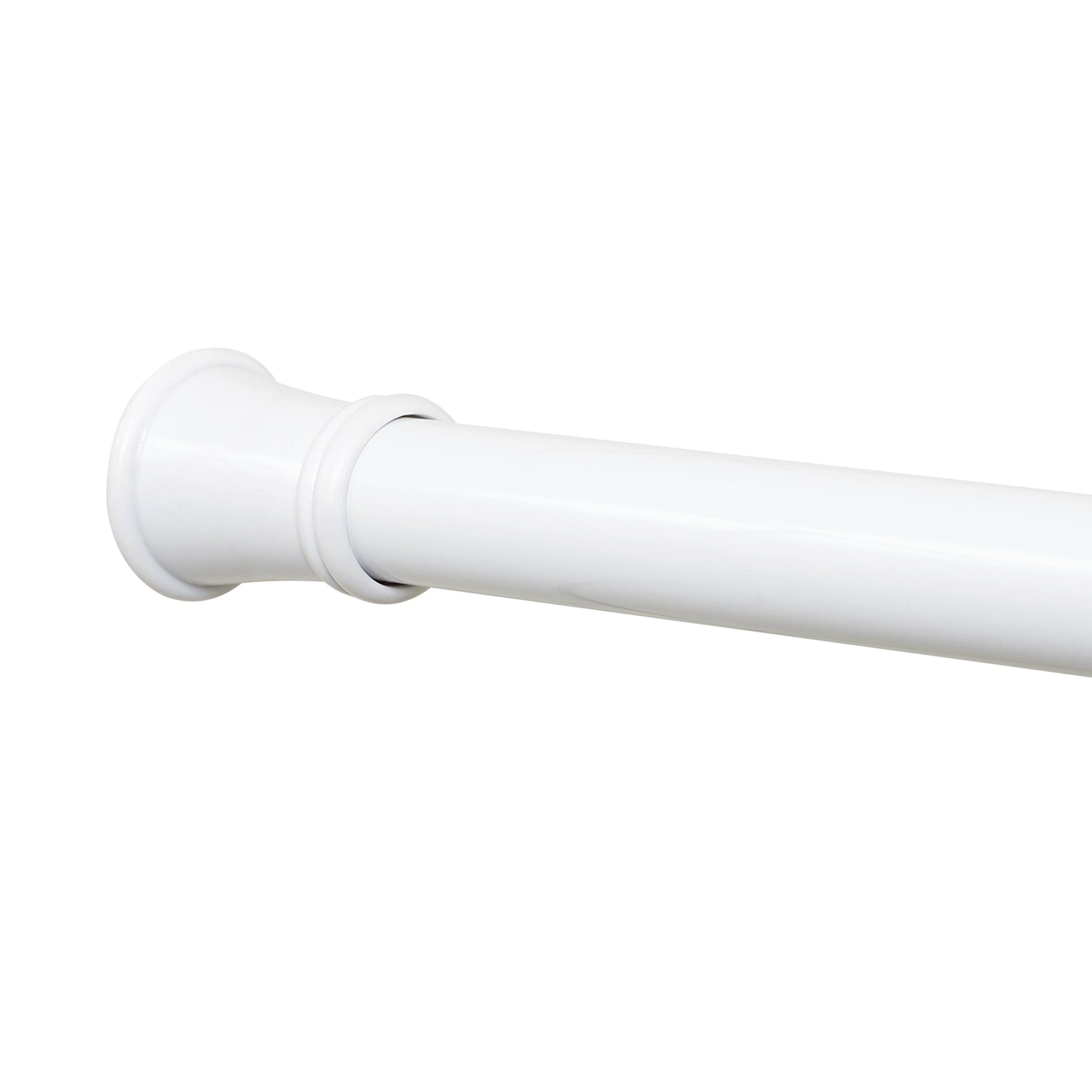 a90d4cca7c4e94ac1a37258bd2d3213db72df44eaa3300e30761cda591523c79.jpg Zenna Home 26 to 76-Inch Adjustable Tension Shower Rod, White - Image 1