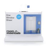 60"x84" Sheer Window Curtain Panel White - Room Essentials