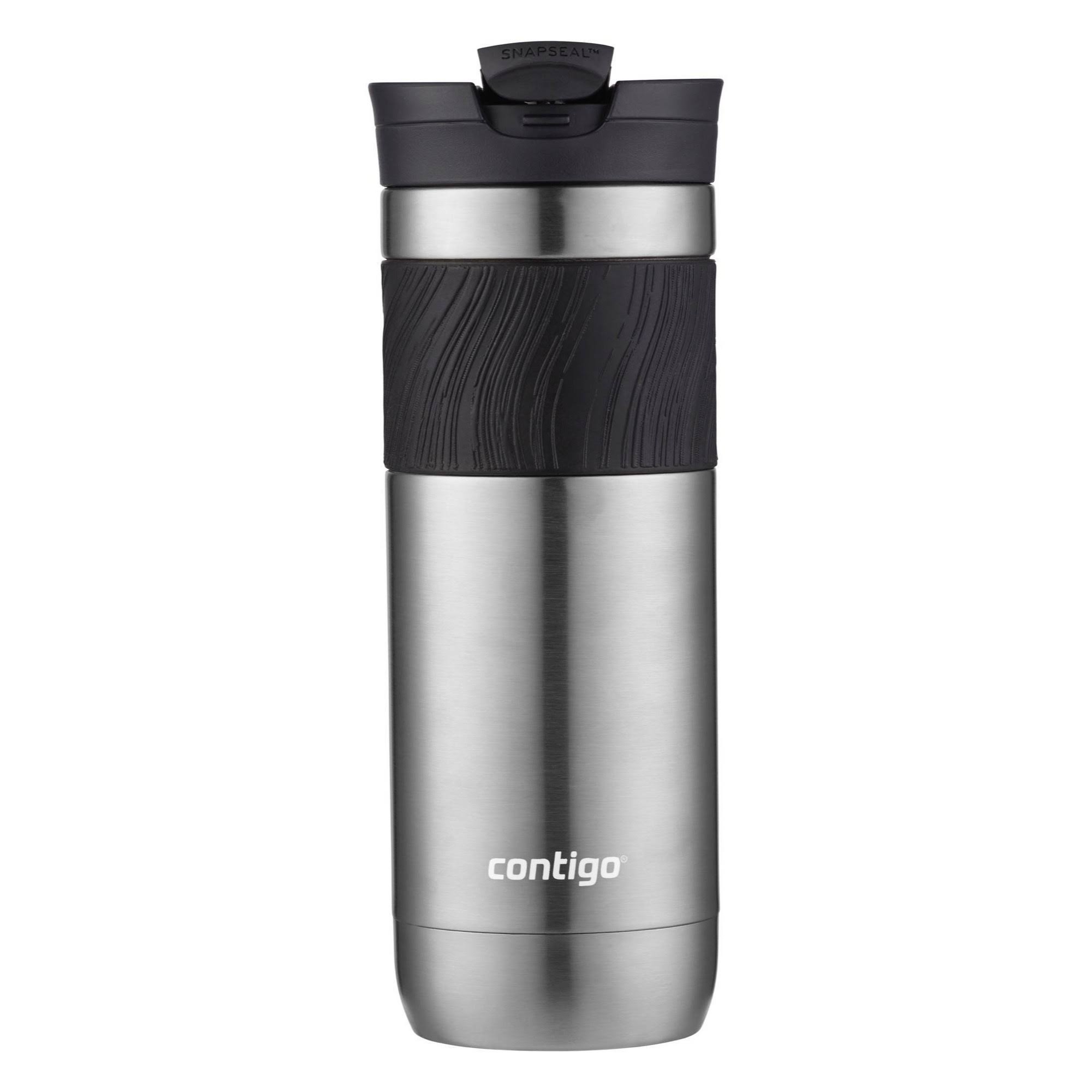 a970f9b5eaae00f0ab8bc796d8b07dc4ae13d230d99fe75295c810ceeeaf046b.jpg Contigo Byron 2.0 20oz Stainless Steel Travel Mug with Snapseal Lid and Grip Gunmetal - Image 1