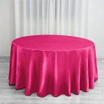 Balsacircle 120" Round Satin Tablecloth Wedding Party Table Linens