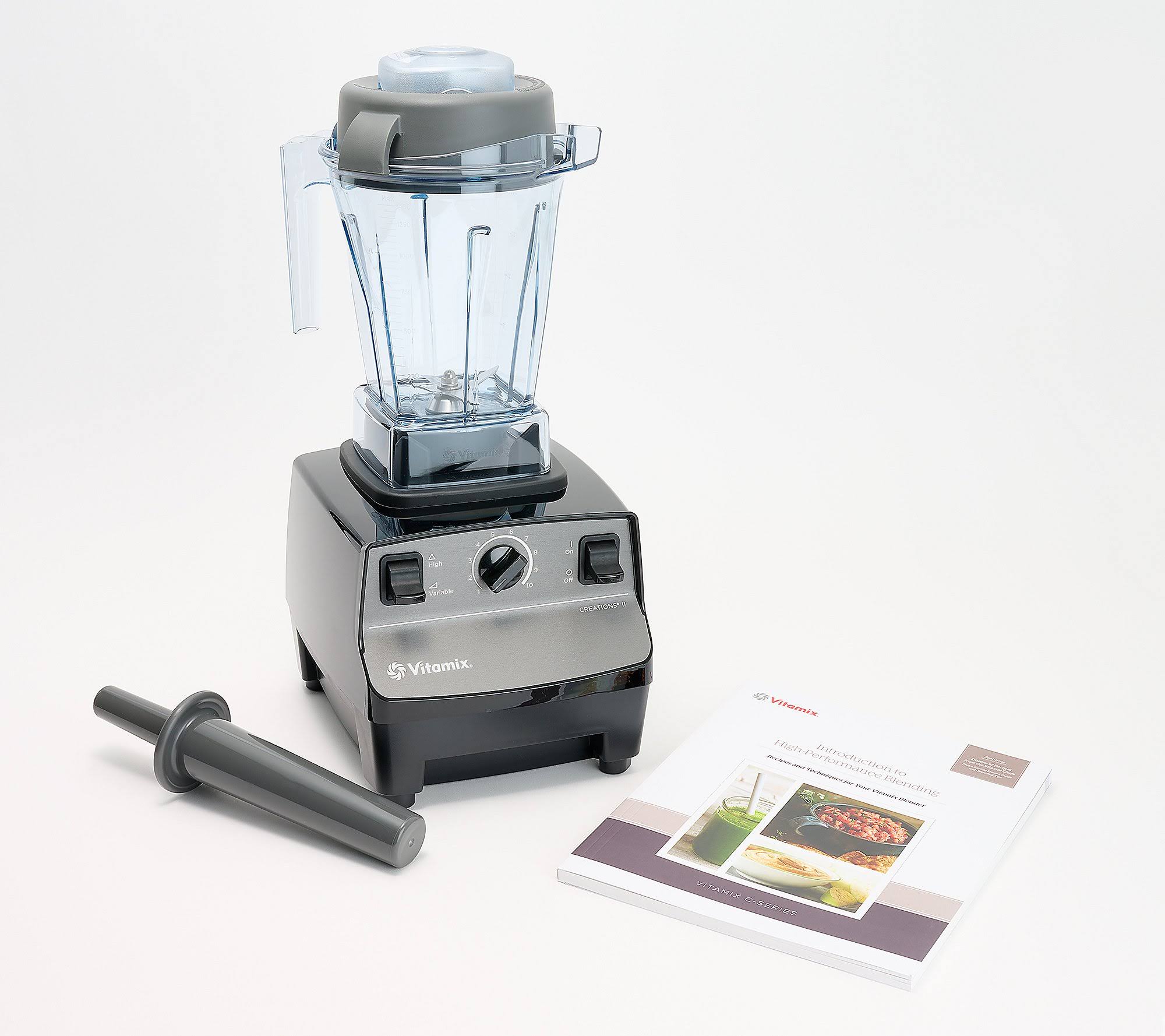 a98d2cbbe8f5207b62dc36ad5db46f1c1ea5458706ed144d402c410cefdd0b11.jpg Vitamix Creations II 48-oz 13-in-1 Variable Speed Blender ,Black - Image 1