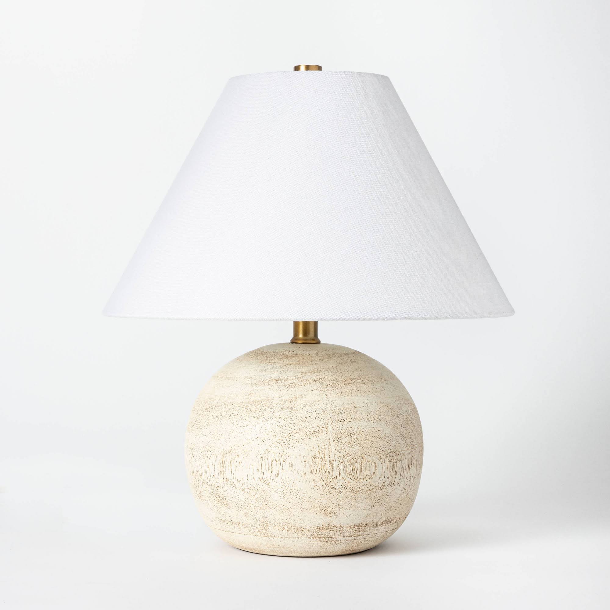 a994f30d8d41c8eafed02e44219981ba3c58c15004afcd0d3637f0467e1cc3a8.jpg Medium Faux Wood Table Lamp (Includes LED Light Bulb) Brown - Threshold Designed with Studio McGee - Image 1