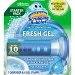 Scrubbing Bubbles Toilet Cleaning Stamp, Rainshower, Fresh Gel, Starter Pack - 1.34 oz