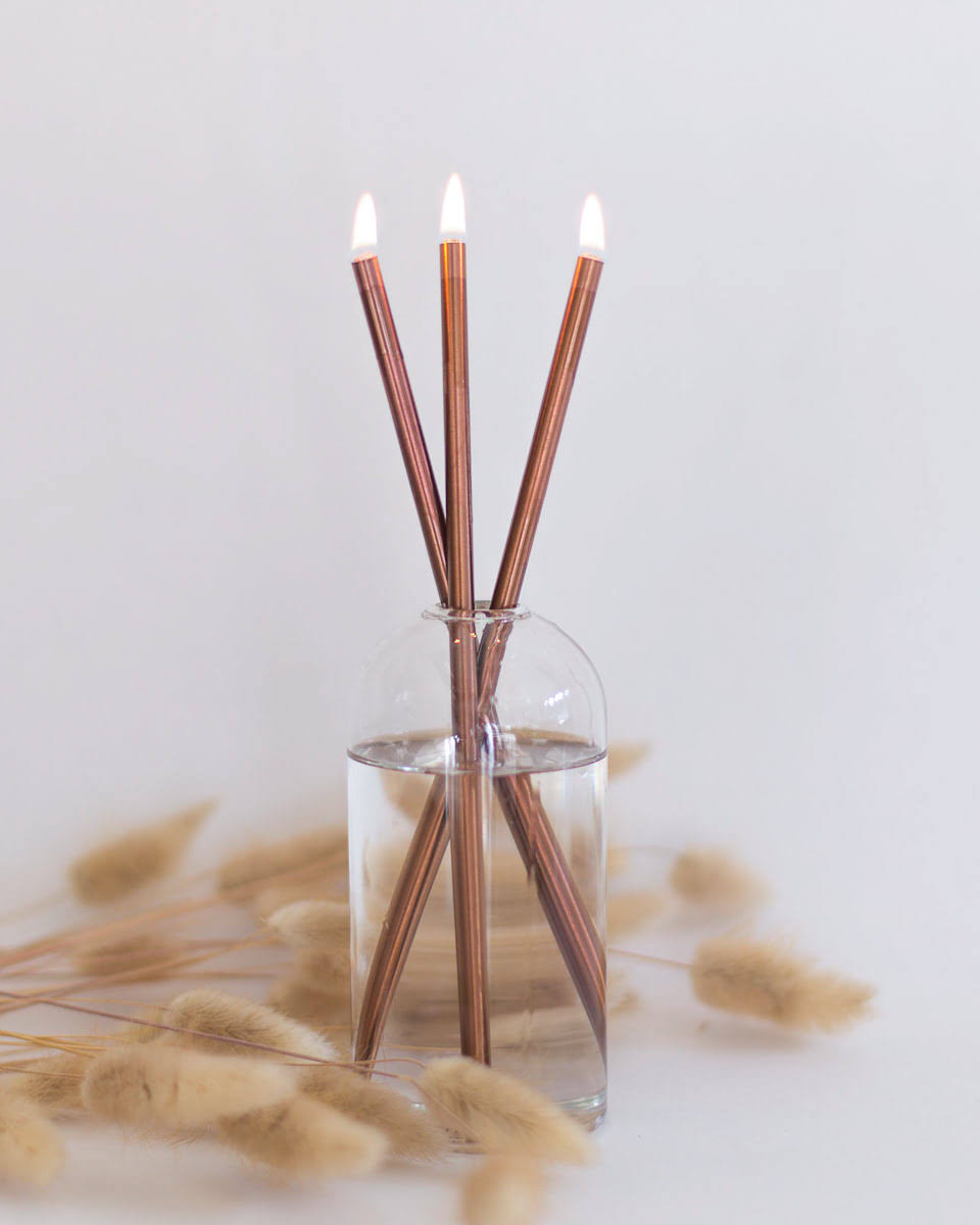 aa01e50df0eea995f955319e8249f8f02278487c7470af7da47c7f8ed26c4cf0.jpg Wylie Signature Sets - Everlasting Candle Co. Copper / Wylie Clear - Image 1