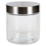 Glass Jars with Stainless Steel Lids 29.75-fl.oz.