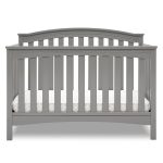 Delta Children Waverly 6 - in - 1 Convertible Baby Crib. Grey