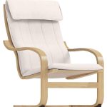 Hometown Market The Heavy Duty Poang Chair Cover Compatible with Ikea Poang Armchair Slipcovers. (Polyester Flax Beige)