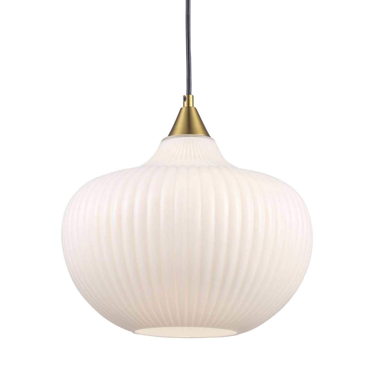 aa79836a69bef3944119a1d46d686e15770a153c680a6c1f8ac1d9f6da05ffa0.jpg Trans Globe Lighting 16181 Aristo 12" Wide Pendant - Antique Gold - Image 1