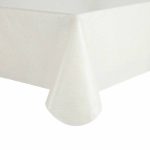 Mainstays Cortana Tablecloth Rectangle Available in Various Sizes - White - 60 x 84 in