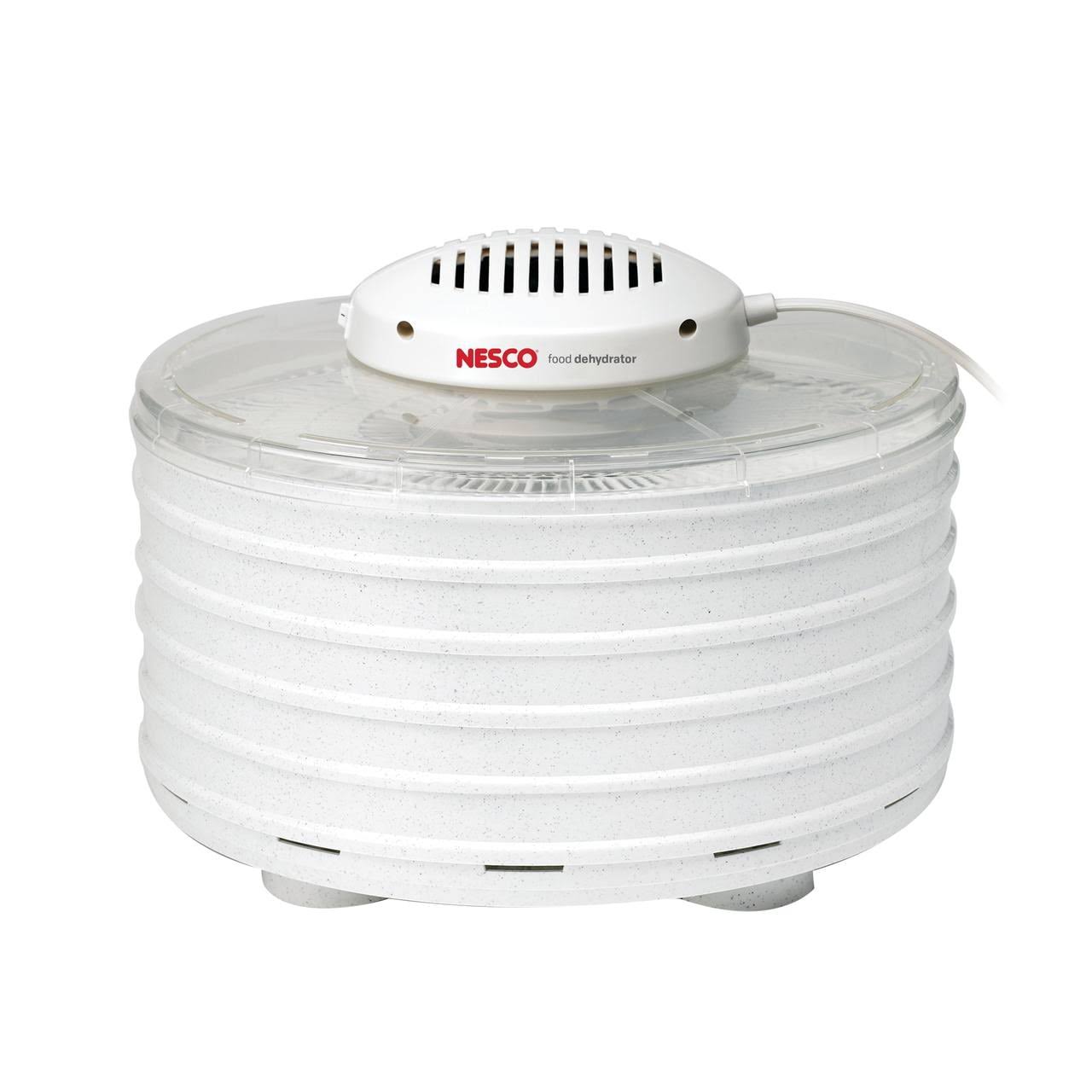 aab56ac9c3d8c0db99ef49403bbeb2ad61f49e625d0d52a16778227437ac5c60.jpg Nesco Fd-38 Tray Snackxpress Food & Jerky Dehydrator - Image 1