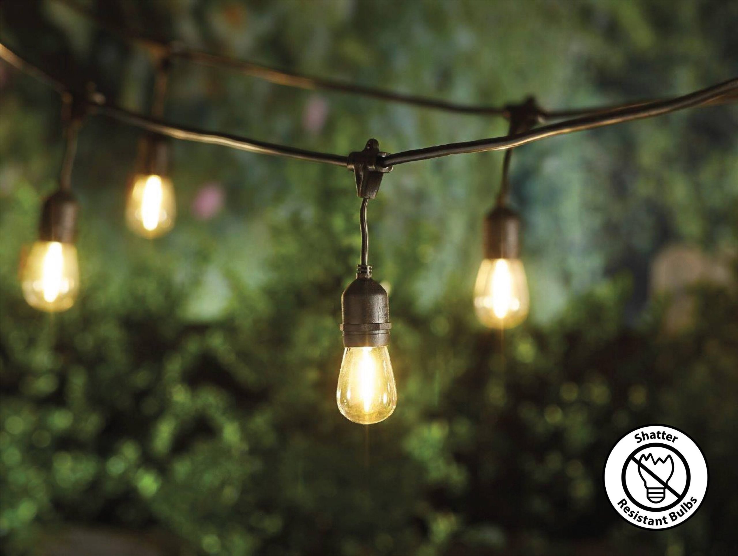 aaf3af6addc6a8d2f625cf8ed38ccce9339a6c100d2b6eec331cd0abbd44e214.jpg Portfolio 27-ft 10-Light Plastic-Shade Solar Bulbs LED String Lights - Image 1