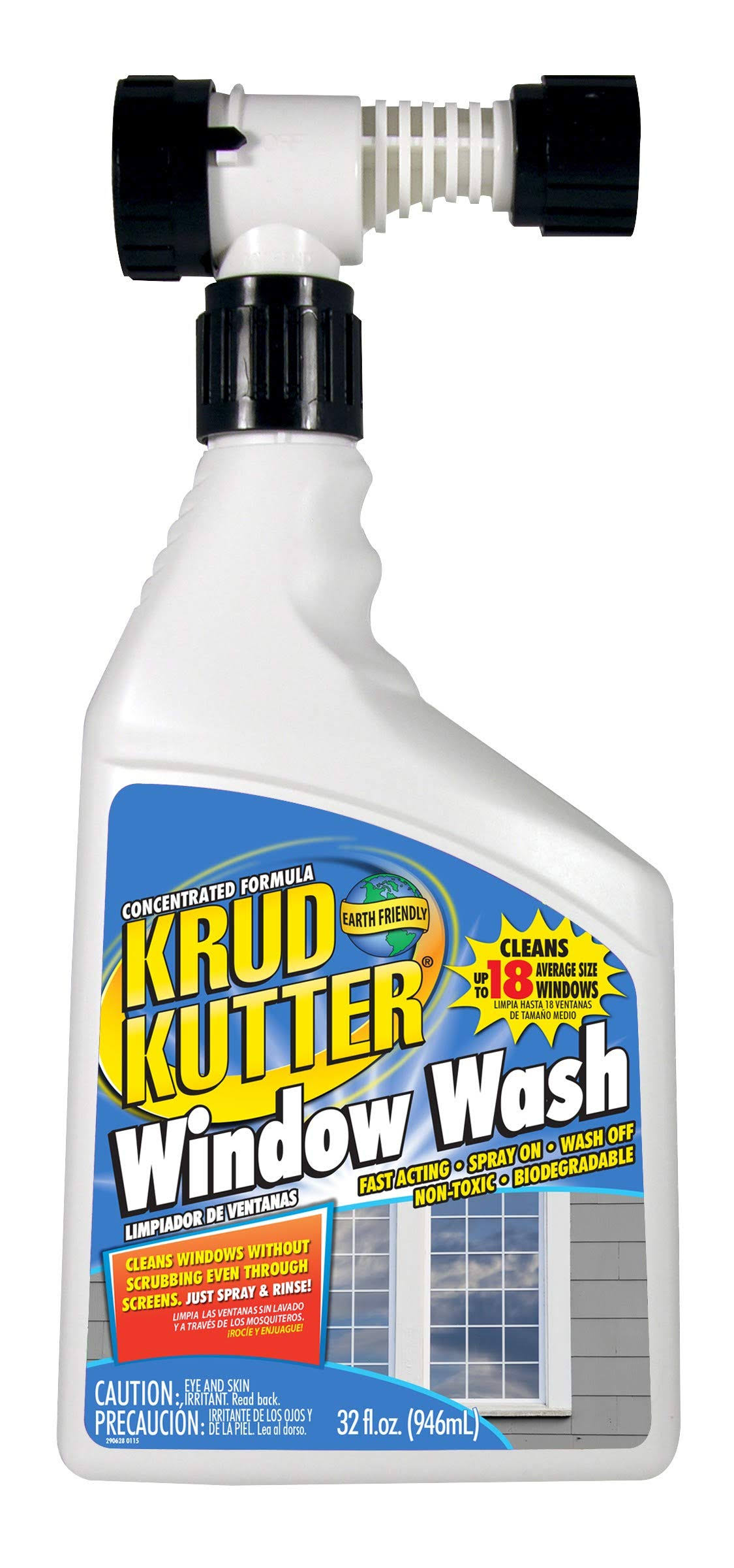 ab03cf703b56e8e08b740d5b44f9ab8a01449efd2c163fc383d5c555e9244ea8.jpg Krud Kutter Ww32h4 Window Wash, 32 oz - Image 1
